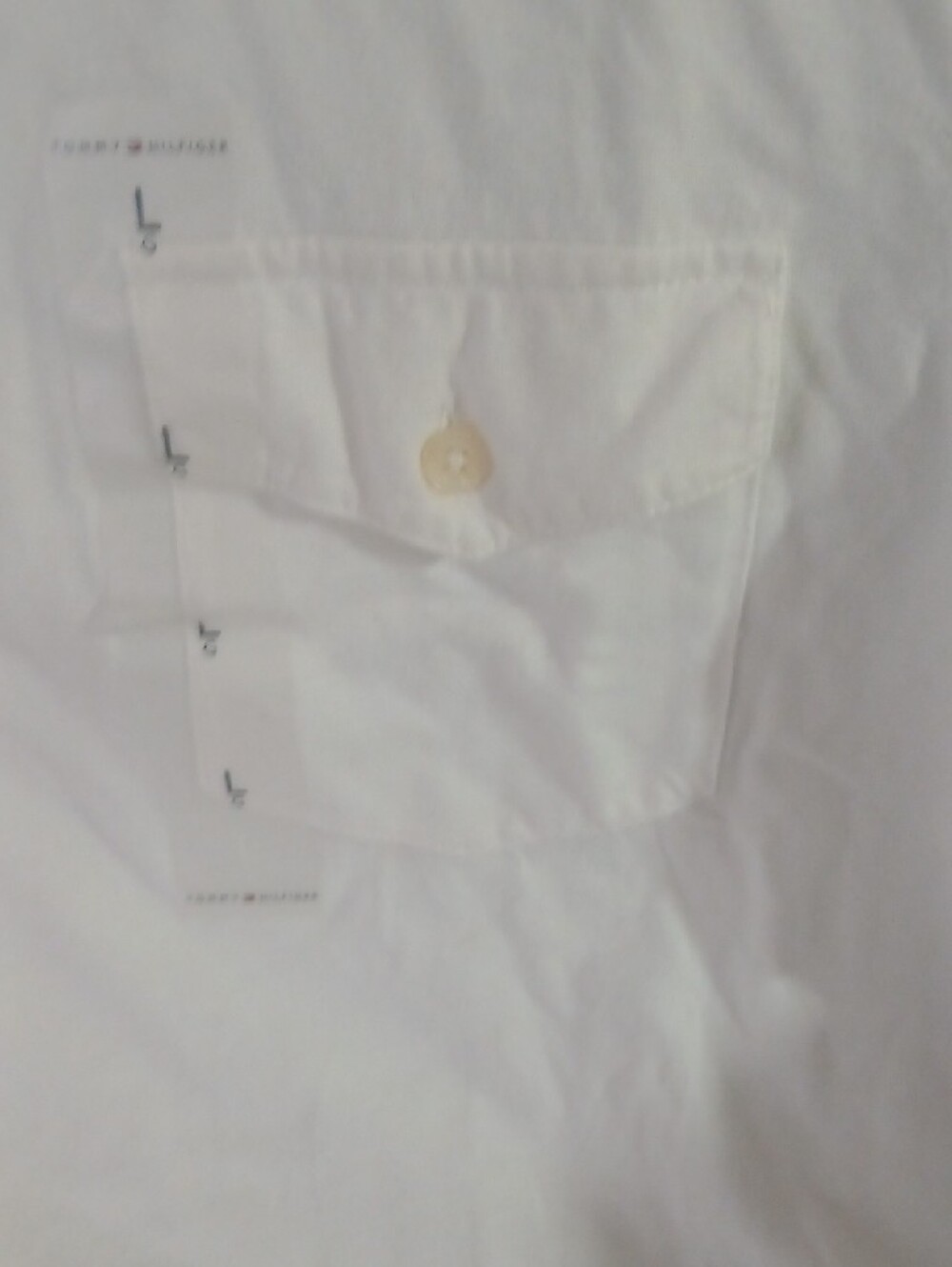 Tommy Hilfiger White Men's Short Sleeve Polo - Picture 3 of 8